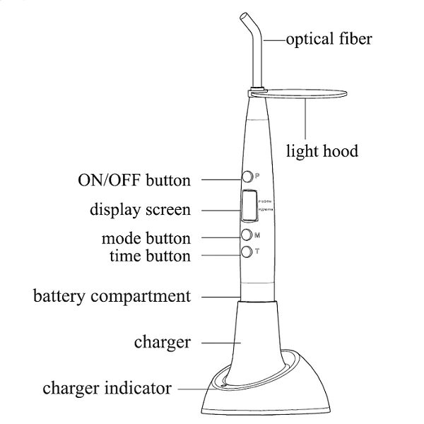 لایت کیور woodpecker مدل LED.H Ortho 2